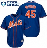 New York Mets #45 Tug McGraw Blue Alternate Home Cool Base Stitched Baseball Jersey DingZhi,baseball caps,new era cap wholesale,wholesale hats